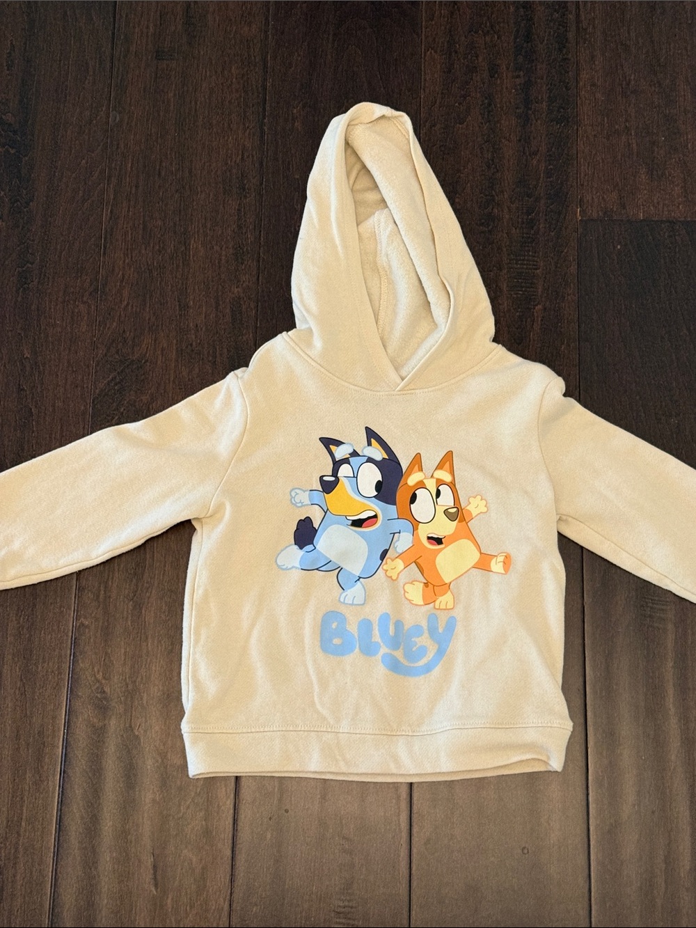 Old Navy Gender Neutral Cream Kids Hoodie with Bluey and Bingo Sweatshirt
